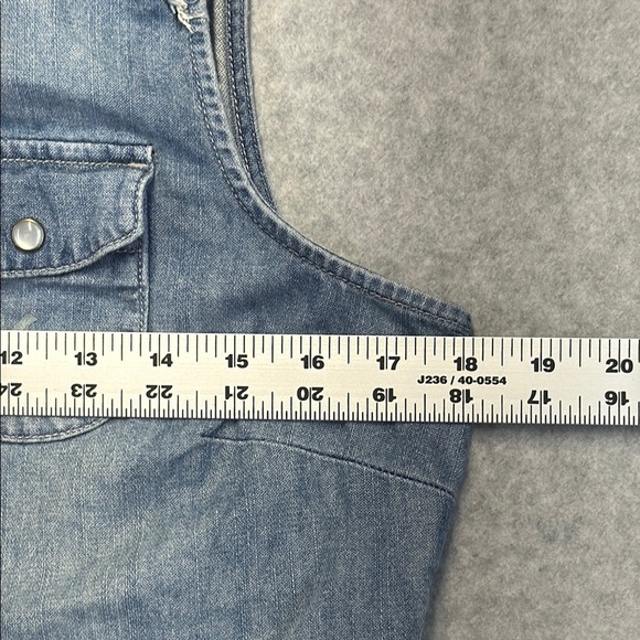 Harley-Davidson Blue Button Down Shirt Notched Collar - Picture 4 of 9